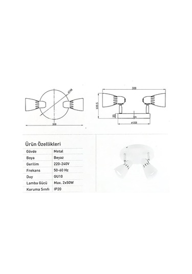 Lambamia Costa 2 Beyaz Spot 5812 6210 Beyaz