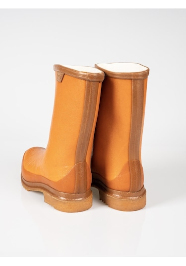 Kocamanlar Derby Krep Kauçuk Kaymaz Soğuk Su Geçirmez İş Ve Av Botu Çizmesi Turuncu