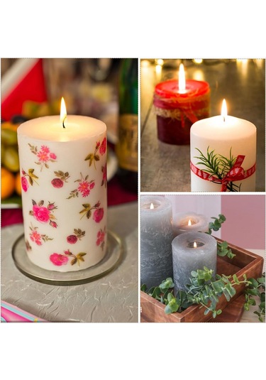 Gildedwill Silikon Mum Kalıbı, Mum Yapımı İçin Sütun Mum Kalıbı, Kendin Yap Mum Yapımı Kalıbı