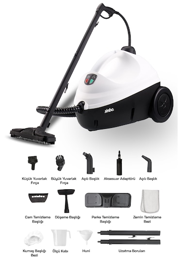 Sinbo SSC-6423 Çok Fonksiyonlu Buharlı Temizlik Makinası