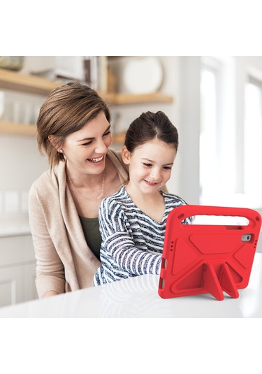 Butu Lenovo Uyumlu Tab M9 Kickstand Tablet Kılıfı, El Kavrama Eva Darbeye Dayanıklı Tablet Kılıfı