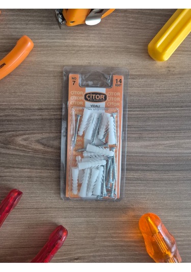 Çitor Vidalı Dübel Çoklu Paket 4 x 40