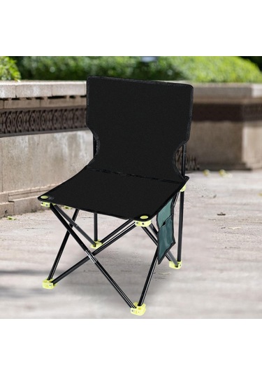 Dolıty Katlanır Kamp Sandalye Açık Sırt Çantalık Siyah-ve-l Siyah Ve L Çok Renkli