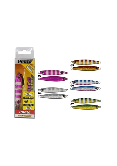 Kaido Penta Slow Jig 7 Gr Zebra Jig Yem