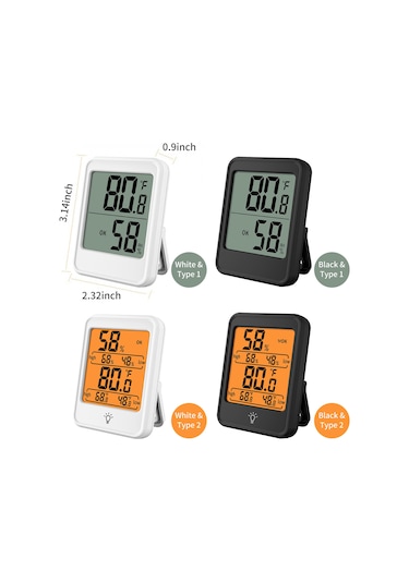 Xindoker Ev İçi Dijital Sicaklık Ve Nem Ölçer Mc40 Beyaz - Profesyonel Sensör, Kolay Okuma Ekranı, 3 Yükleme Şekli, Konfor Durumu İkonu