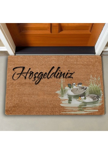 Valerine Life Yaban Ördekleri Ve Sazlık Hoş Geldiniz Kapı Önü Paspası 45x70cm