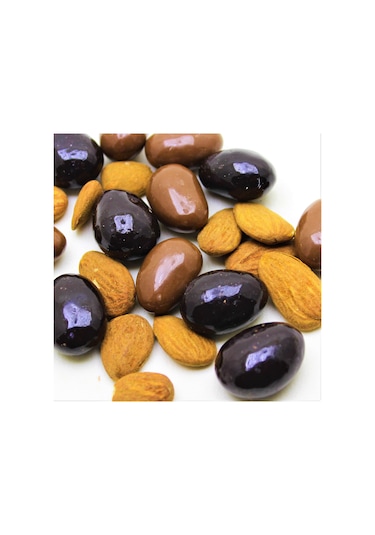 Dark Brown Bademli Çikolata Dolgulu Bitter ve Sütlü Draje 500 G