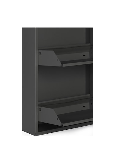 Ceha 4'lü Metal Ayakkabılık - Füme K.AYK-4 /AB7979