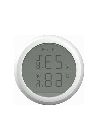 Ebitda Zigbee Akıllı Sıcaklık Nem Sensörü - Uzaktan İzleme Uyarı, Beyaz, Uzun Pil Ömrü Beyaz