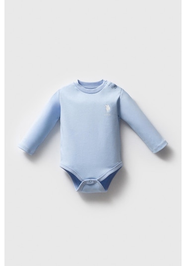 U.s. Polo Assn. Erkek Bebek 3'lü Body Set Mavi-1678 Mavi