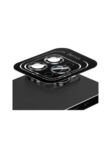 Apple iPhone 15 Pro Max Uyumlu Benks King Kong Corning Kamera Lens Koruyucu Gri
