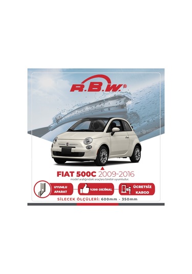 Fiat 500C Muz Silecek Takımı 2009-2016 Rbw