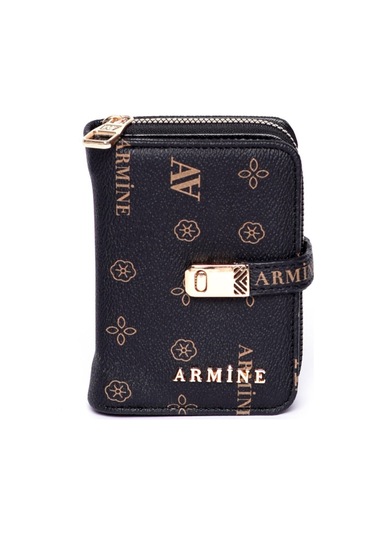 Armine C 01 Kadın El Çantası Siyah Baskılı Siyah Baskılı