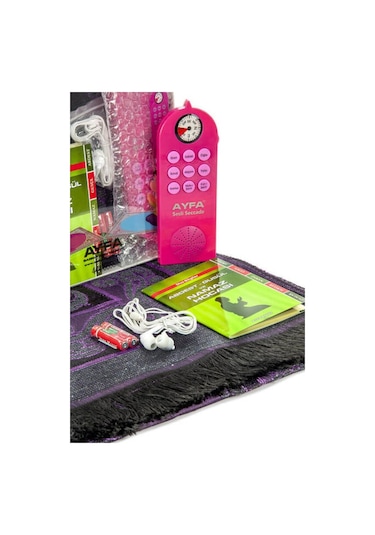 Namaz Kıldıran Sesli Seccade Pembe