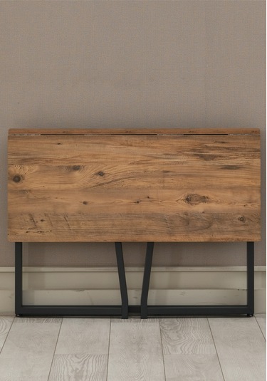 Arpelia Tek Kanatlı Katlanır Masa 100x50x75 Siyah