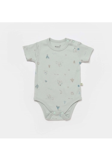 Biorganic Modal Happy Forest Bebek Body 56986 Bej - Mint Yeşil