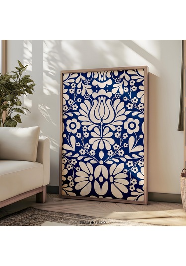 Norveç Sanatı, Norveç Halk Sanatı, İskandinav, Mavi Ve Bej