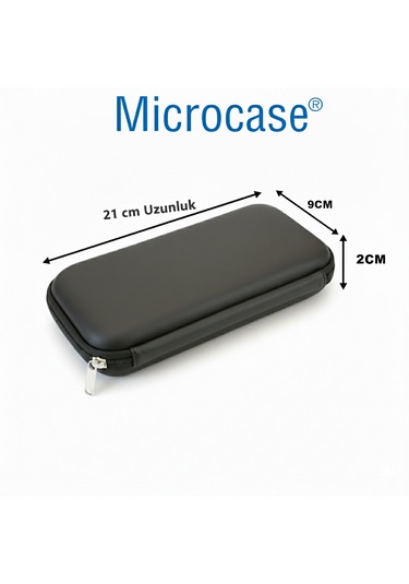 Dokunmatik Kalem Pencil Kalemlik Fırça Set Kulaklık Kablo Organizer Kılıfı 21x9cm Al5356 Siyah