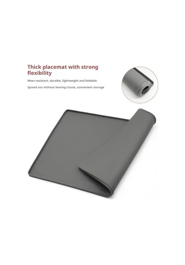 Su Geçirmez Evcil Hayvan Mama Matı Büyük Silikon Evcil Hayvan Mama Kabı Pedi Yükseltilmiş Kenarlı Kahve