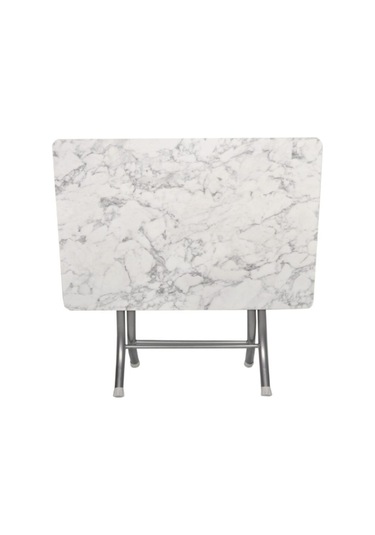 Siyah Mermer Desenli Katlanabilir Masa 60 90 Diğer