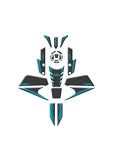 Cf Moto 450 Nk 2024 Uyumlu Full Tank Pad Set 003 Siyah