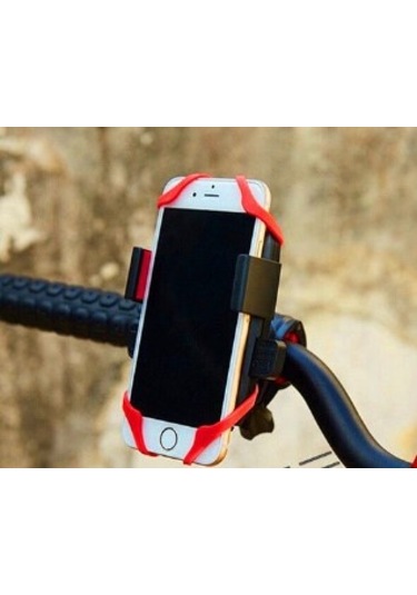 Kenpazar Lastik Destekli Standlı Bisiklet Telefon Tutucu Siyah