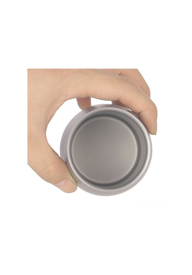 Mufunye Titanyum Çift Katlı Su Bardağı 120ml - 50g Hafif Tasarım Gümüş