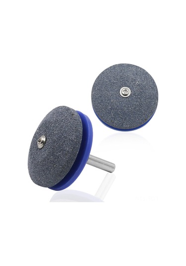 Skycity Makas Bıçağı Taslaştırıcı - 80 Zımpara, 6.35mm 1/4" Uç, Dayanıklı Metal Tasla, Kırmızı