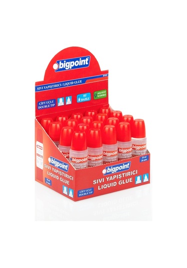 Bigpoint Çift Taraflı Sıvı Yapıştırıcı 28 Ml 20'li Kutu