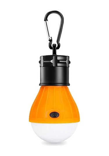 Folinda Portatif Led Kamp Lamba, Fener Rengi Ve Parlaklık Ayarlı, Dağcılık Kancalı, 3 Aaa Pil İle Çalışır Pil Yok , Turuncu