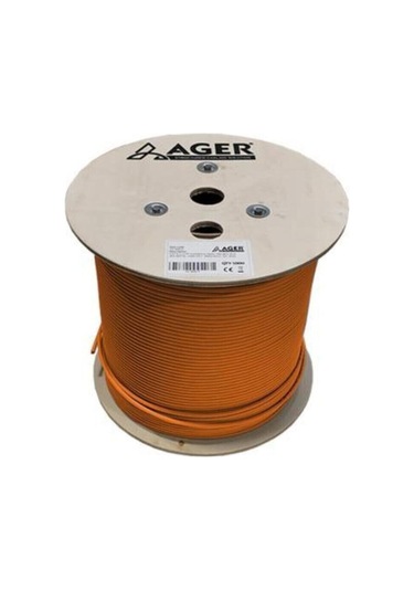 Cat6 Utp 23awg Turuncu 500m Makara Saf Bakır Kablo 0.50mm Ac-600-5-or-133622