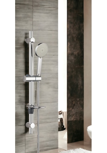 Eca Myra Banyo Bataryası + T-may Lidya Oval Borulu Hareketli Sürgülü Duş Seti Üst Takımı Krom