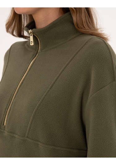 Pierre Cardin Kadın Haki Sweatshirt 50314954-vr027 Haki