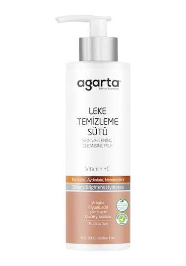 Agarta Doğal Cilt Leke Temizleme Sütü 225 ML