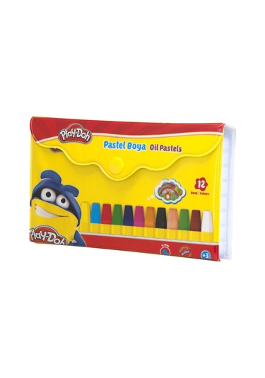 Play-Doh 12 Renk Pastel Boya Çantali  Play-Pa005