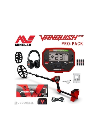 Minelab Vanquish 540 Pro Dedektör + Hediye Alan Tarama
