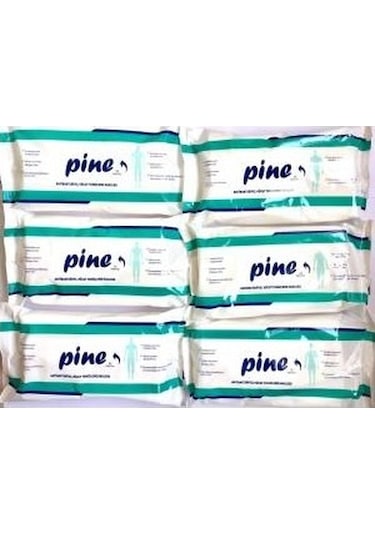 Pine Antibakteriyel Vücut Temizleme Havlusu 6 X 52'Li