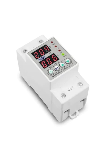 Tomzn Gerilim ve Akım Koruma Rölesi Yüksek Alçak Voltaj Akım Koruma 63 A