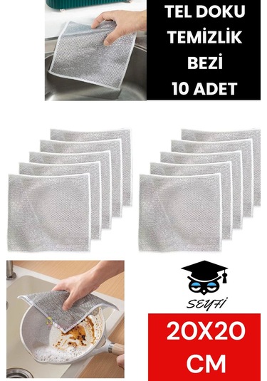 Tel Doku Temizlik Bezi 10 Adet