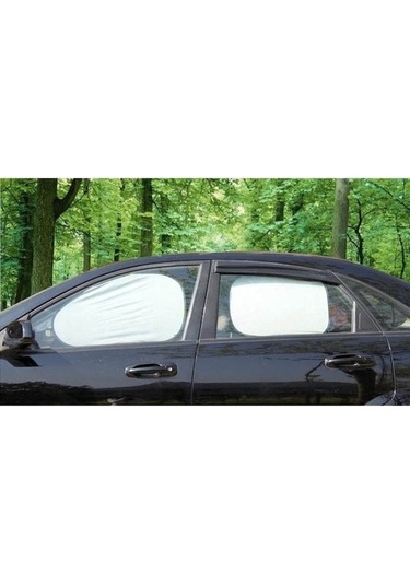 Lemestar Araba Güneşlik Seti - 6 Parça Gümüş Kaplamalı Ön Arka Cam Koruma Diğer