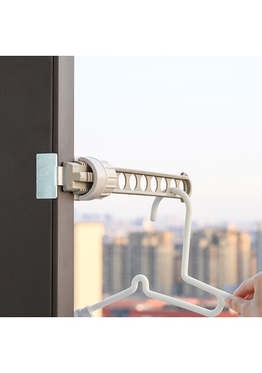 Ganzhoushop Giysi Askısı Yaratıcı Moda Hafif Döner Tokalı Giysi Askısı 8 Delikli Kurutma Askısı Ev İçin Çok Renkli