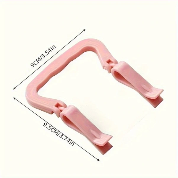 Dashanshop Pembe Çöp Kovası Kaymaz Tutturucu Klips Çöp Poşeti Sabitleyici Mutfak Aksesuarı Pembe