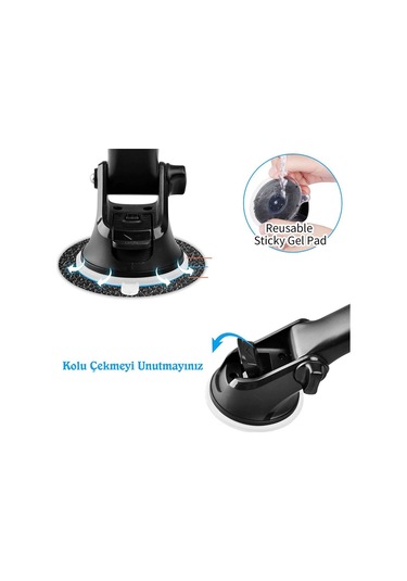 Tüm Araba Ve Ofis Masalarına Uygun Mıknatıslı Akrobat Tutucu