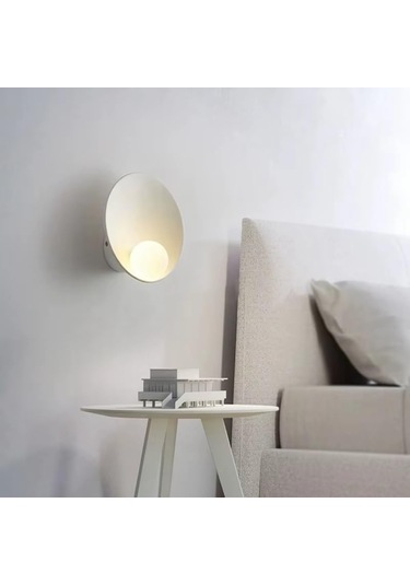 Led Duvar Lambaları Yatak Odası İçin Uygundur Minimalist Çalışma Oturma Odası Sanat Koridoru Merdiven Dekorasyon Işıkları 3 Değiştirilebilir, Beyaz 23cm Beyaz