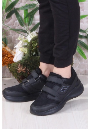 M.p Diana Rahat Hafif Cırtlı Kadın Sneaker Ayakkabı Siyah