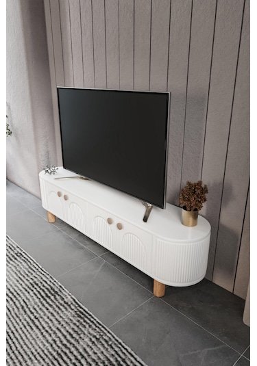 Vns Modüler Mebran Kapak. Duru Tv Sehpas180 Cm Perast Oval Tv Üni