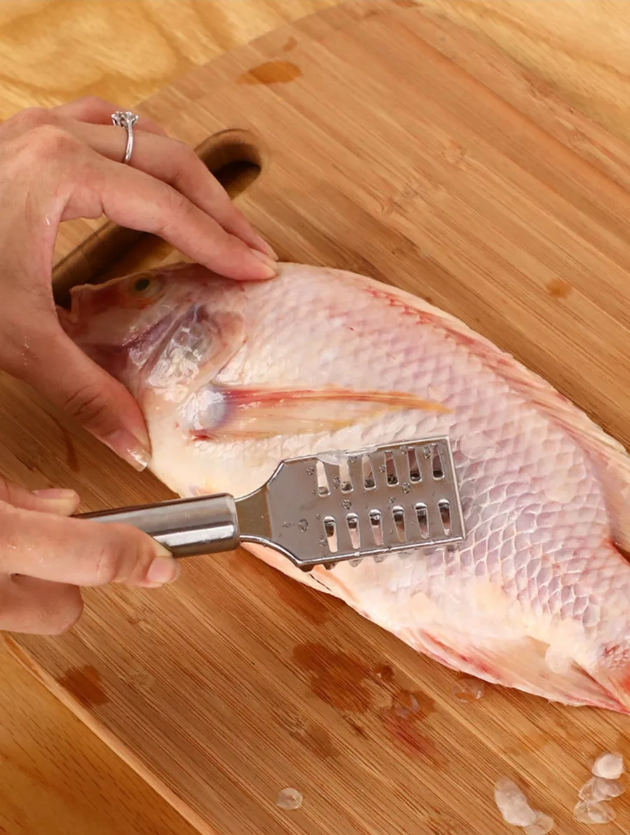 Lucku House Balık Temizleyici - Bıçak - Balık Soyma Çubuğu 38272665 Gri