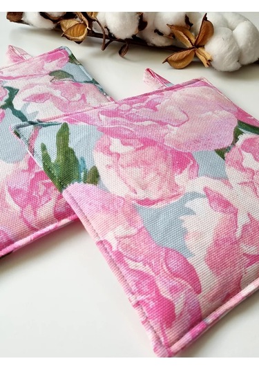 Emılıy Home Pamuklu Tutacak Seti 371013954 Pembe