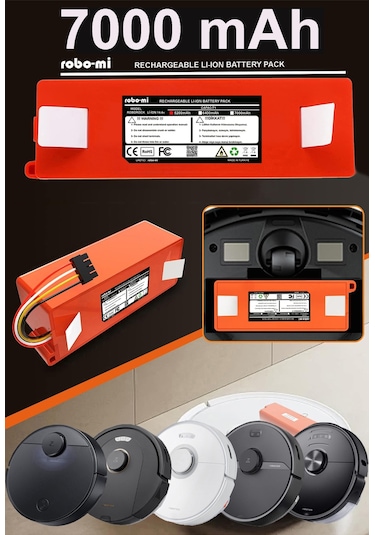 Xiaomi Mi Robot Vacuum S10t Uyumlu 7000.mah Batarya