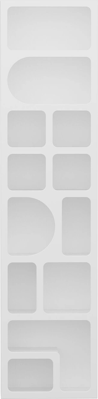 Bohem Kitaplık 205 Cm Mebran - Beyaz Beyaz